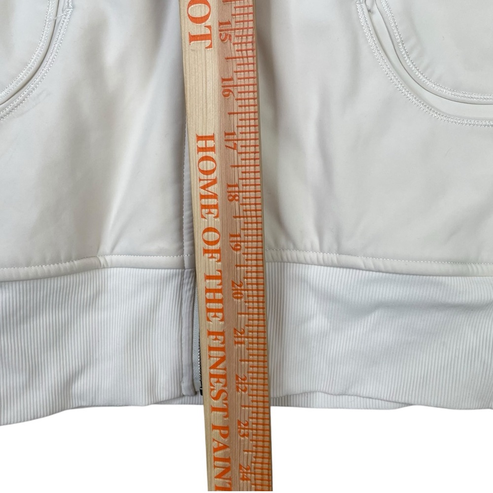 Lululemon Uba Hoodie Special Edition Sz 4 POLAR CREAM Coat Jacket Removable Trim - Picture 15 of 16